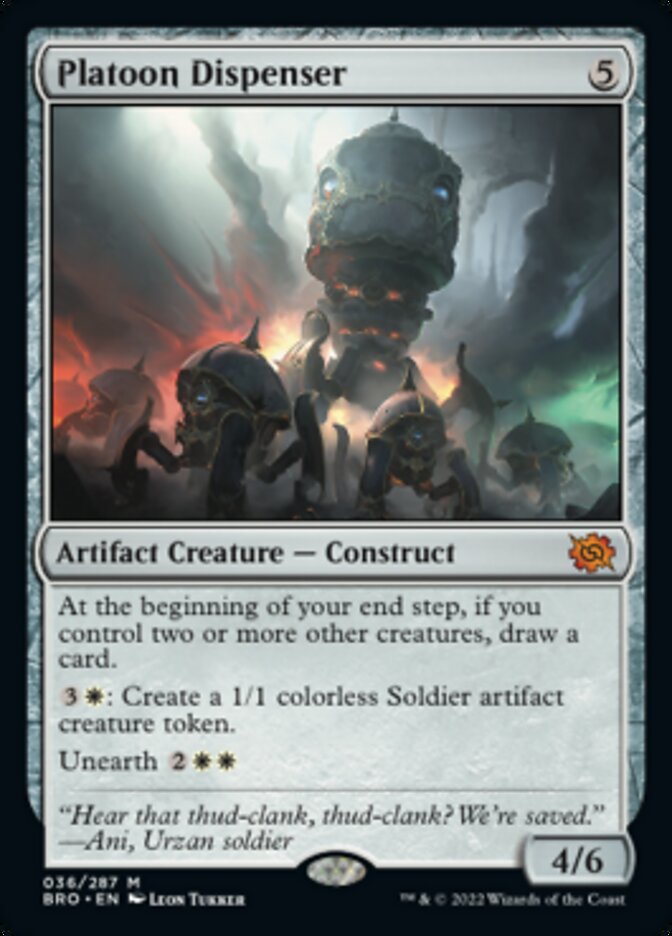 Platoon Dispenser [The Brothers' War] | Jomio and Rueliete's Cards and Comics