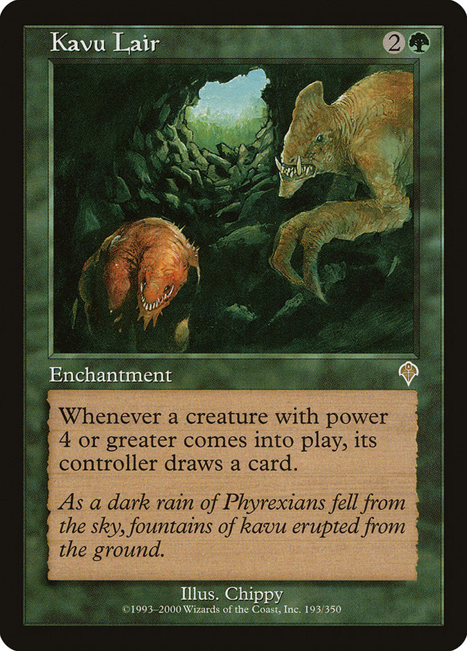 Kavu Lair [Invasion] | Jomio and Rueliete's Cards and Comics