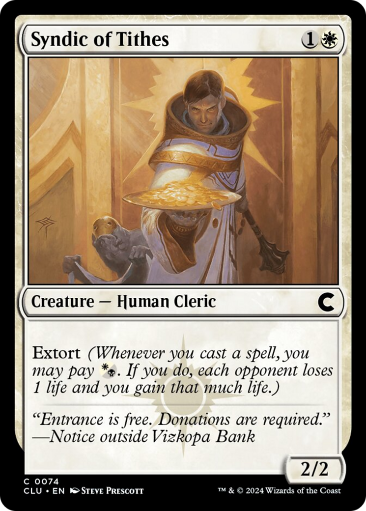 Syndic of Tithes [Ravnica: Clue Edition] | Jomio and Rueliete's Cards and Comics