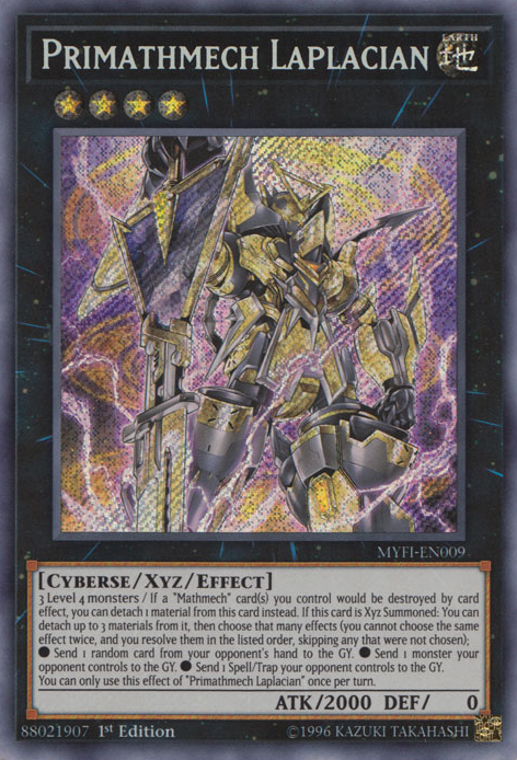 Primathmech Laplacian [MYFI-EN009] Secret Rare | Jomio and Rueliete's Cards and Comics