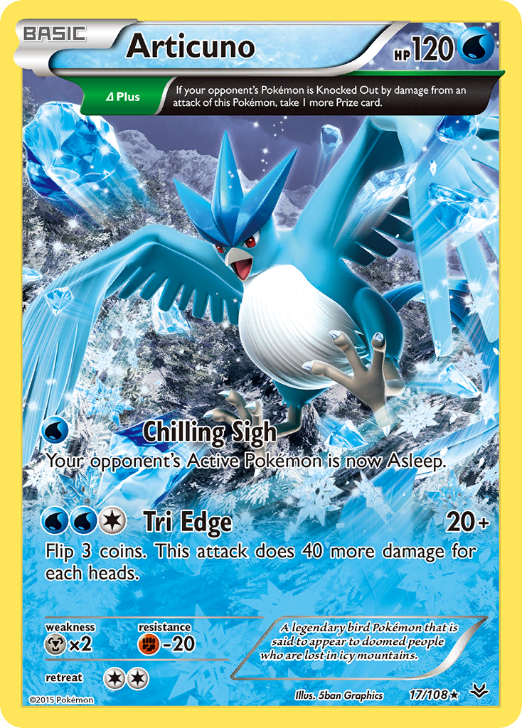 Articuno (17/108) [XY: Roaring Skies] | Jomio and Rueliete's Cards and Comics