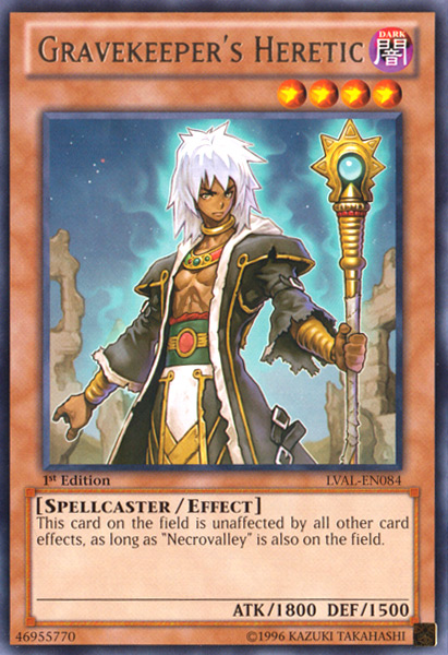 Gravekeeper's Heretic [LVAL-EN084] Rare | Jomio and Rueliete's Cards and Comics