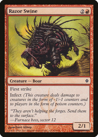 Razor Swine [New Phyrexia] | Jomio and Rueliete's Cards and Comics