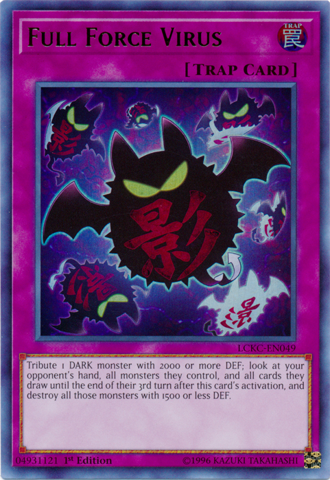 Full Force Virus [LCKC-EN049] Ultra Rare | Jomio and Rueliete's Cards and Comics