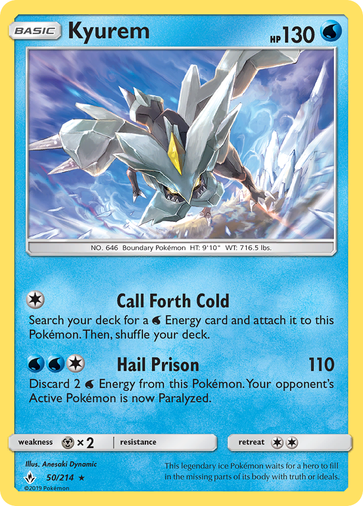 Kyurem (50/214) [Sun & Moon: Unbroken Bonds] | Jomio and Rueliete's Cards and Comics