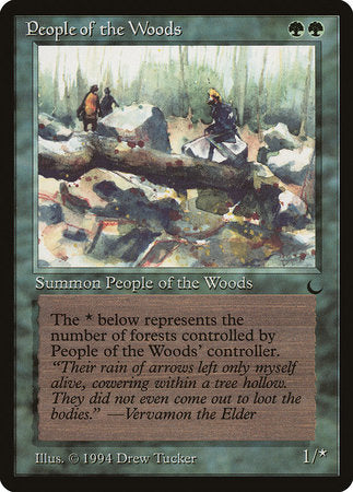 People of the Woods [The Dark] | Jomio and Rueliete's Cards and Comics