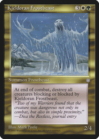 Kjeldoran Frostbeast [Ice Age] | Jomio and Rueliete's Cards and Comics