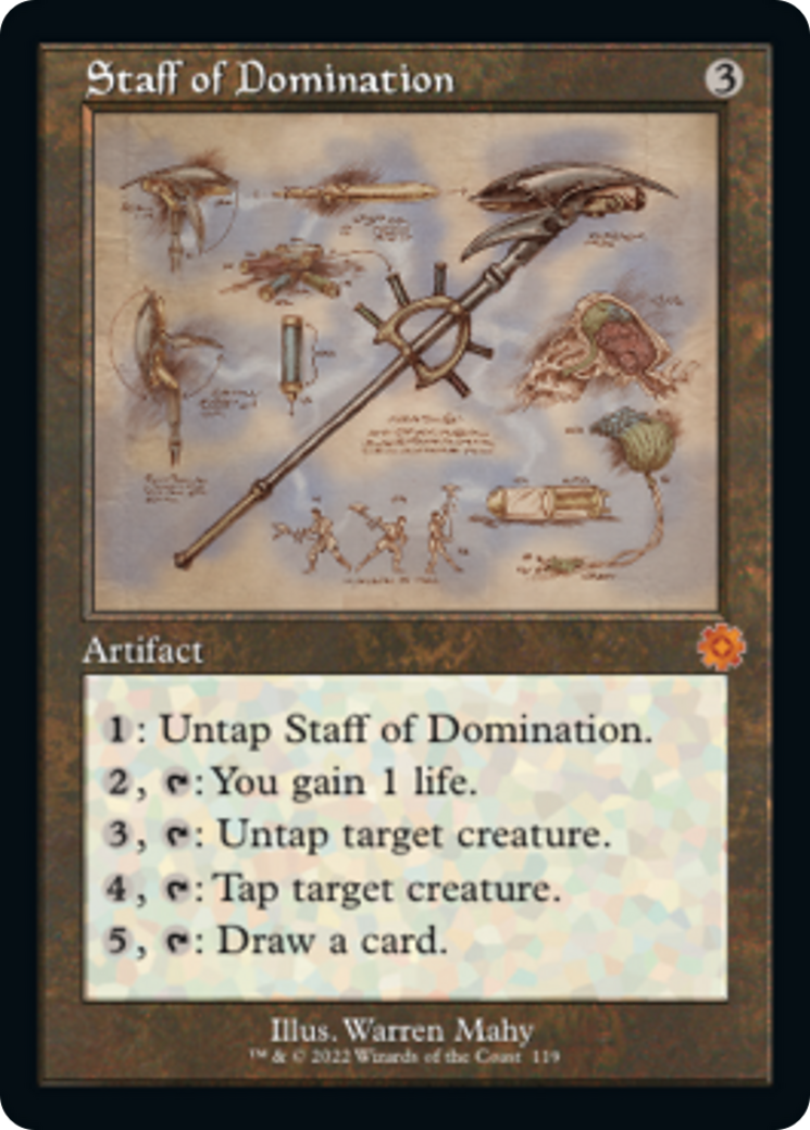 Staff of Domination (Retro Schematic) [The Brothers' War Retro Artifacts] | Jomio and Rueliete's Cards and Comics