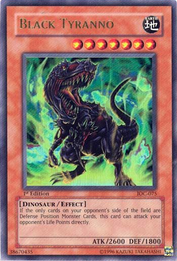 Black Tyranno [IOC-075] Ultra Rare | Jomio and Rueliete's Cards and Comics