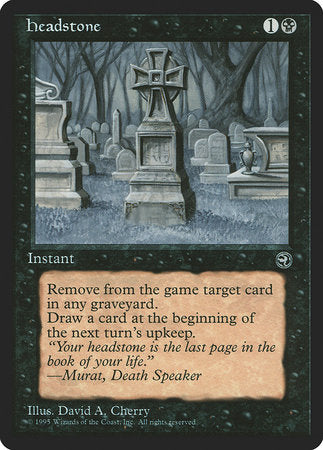 Headstone [Homelands] | Jomio and Rueliete's Cards and Comics