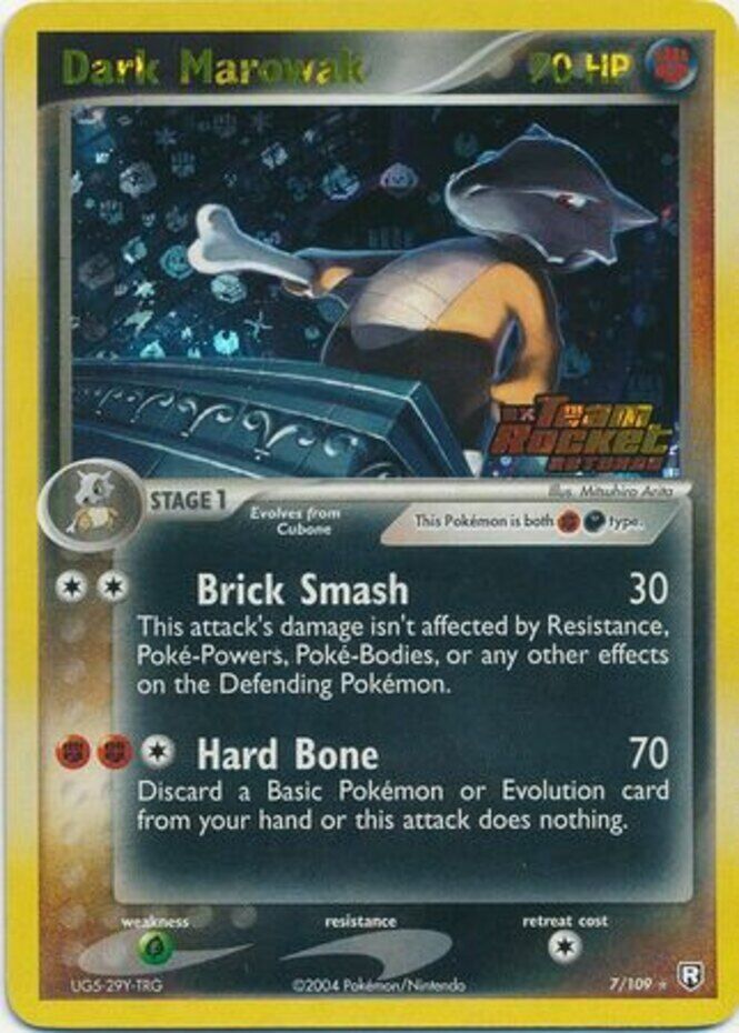Dark Marowak (7/109) (Stamped) [EX: Team Rocket Returns] | Jomio and Rueliete's Cards and Comics