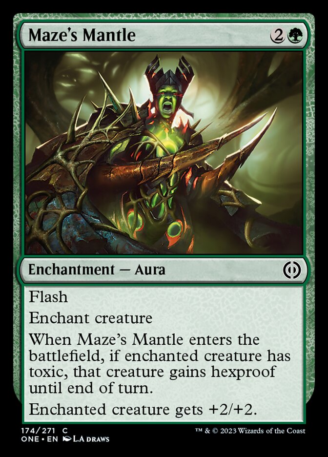 Maze's Mantle [Phyrexia: All Will Be One] | Jomio and Rueliete's Cards and Comics