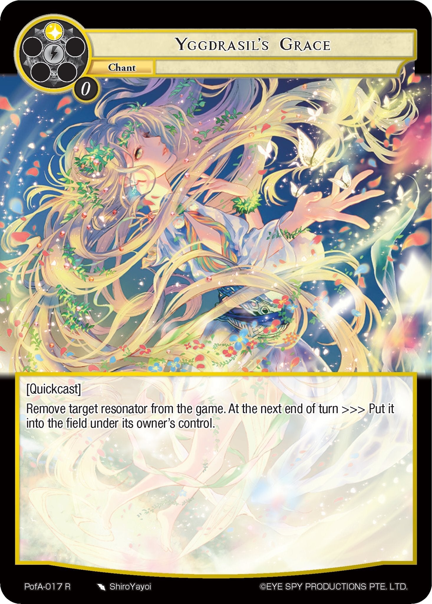 Yggdrasil's Grace (PofA-017) [Alice Origin IV: Prologue of Attoractia] | Jomio and Rueliete's Cards and Comics