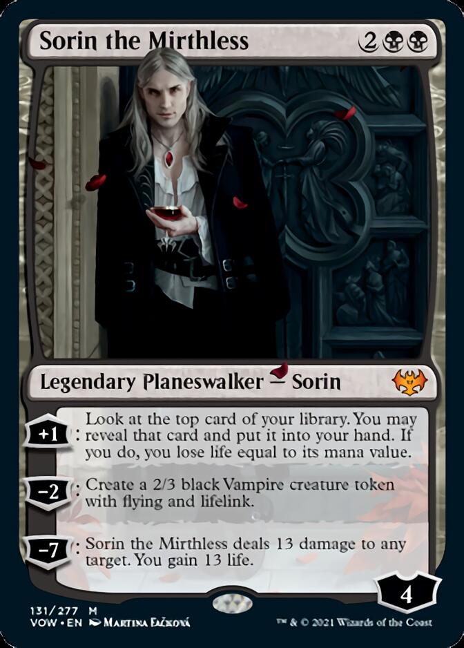 Sorin the Mirthless [Innistrad: Crimson Vow] | Jomio and Rueliete's Cards and Comics