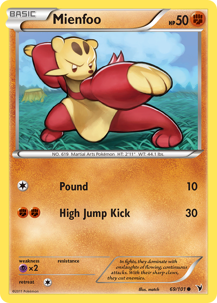 Mienfoo (69/101) [Black & White: Noble Victories] | Jomio and Rueliete's Cards and Comics