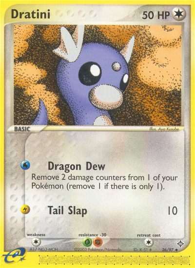 Dratini (26/97) [EX: Dragon] | Jomio and Rueliete's Cards and Comics