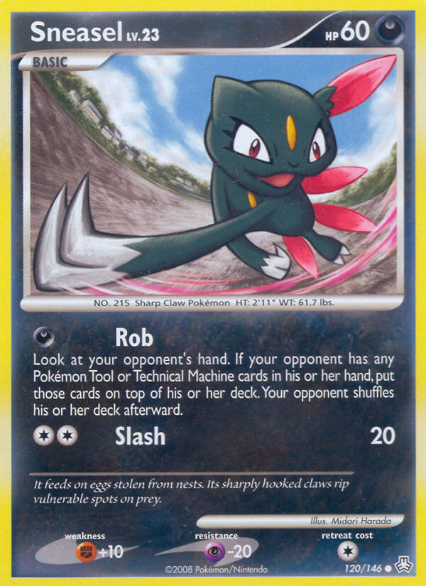 Sneasel (120/146) [Diamond & Pearl: Legends Awakened] | Jomio and Rueliete's Cards and Comics