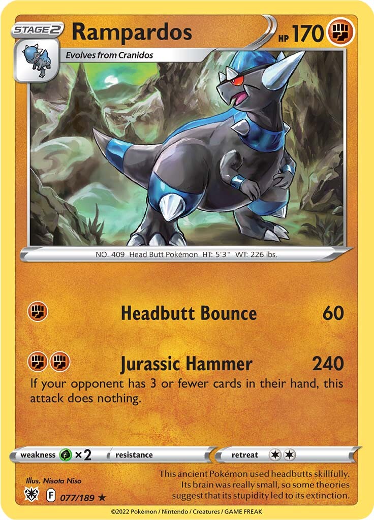 Rampardos (077/189) [Sword & Shield: Astral Radiance] | Jomio and Rueliete's Cards and Comics
