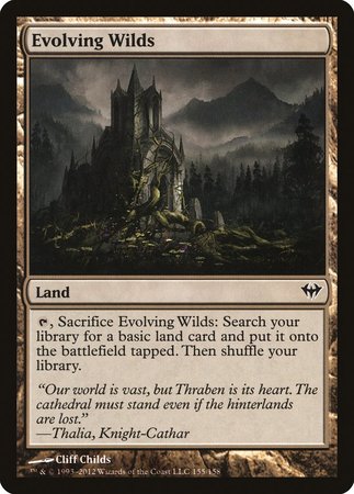 Evolving Wilds [Dark Ascension] | Jomio and Rueliete's Cards and Comics