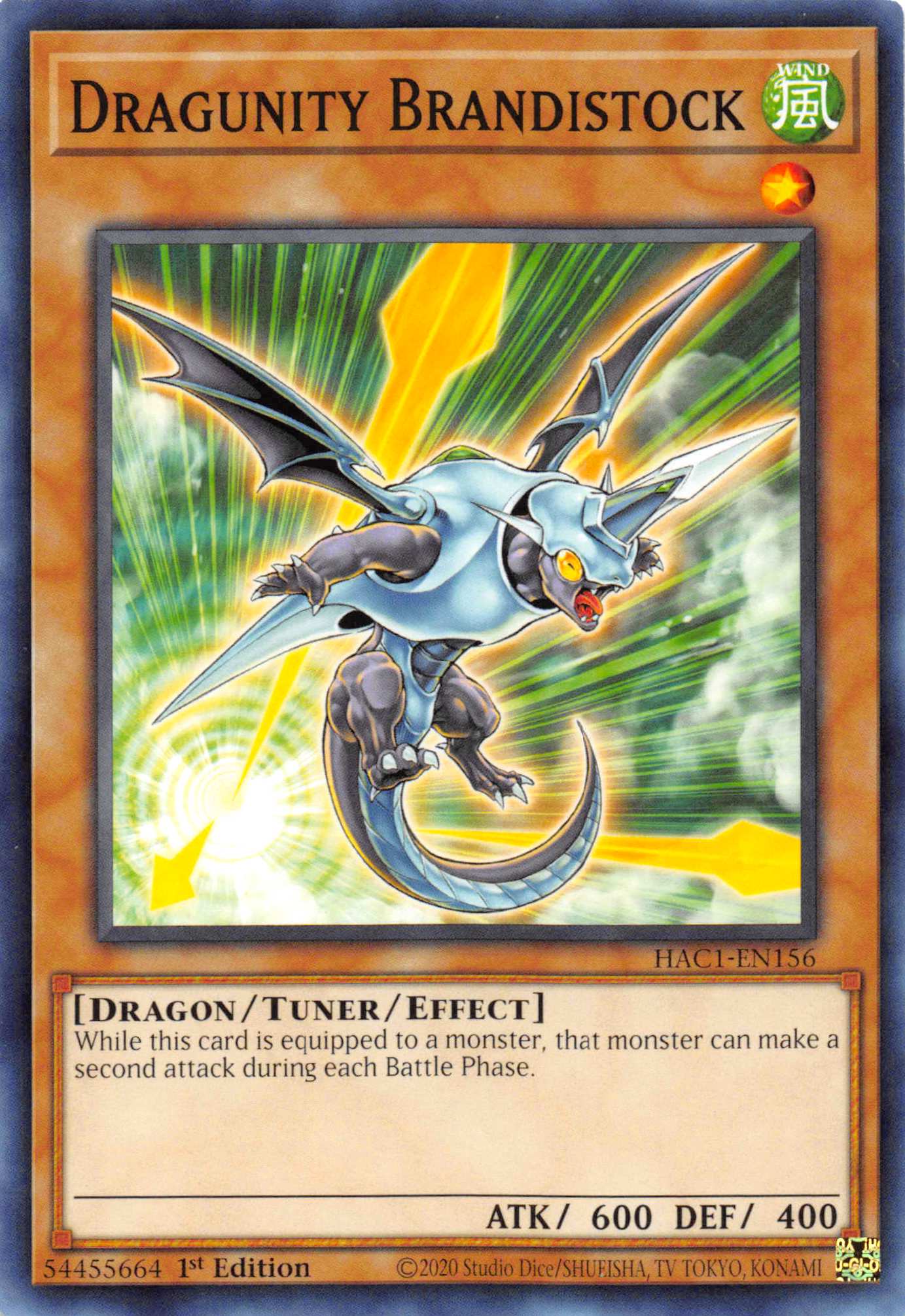 Dragunity Brandistock [HAC1-EN156] Common | Jomio and Rueliete's Cards and Comics