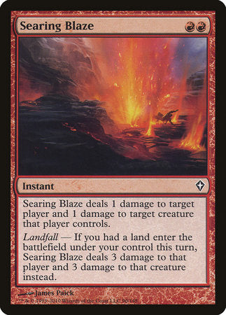 Searing Blaze [Worldwake] | Jomio and Rueliete's Cards and Comics