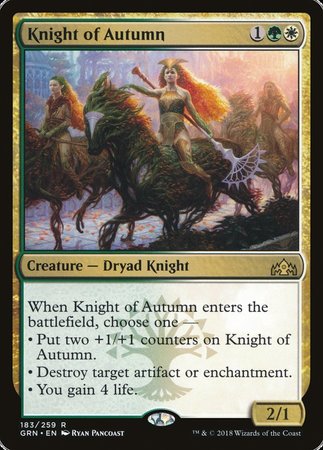 Knight of Autumn [Guilds of Ravnica] | Jomio and Rueliete's Cards and Comics