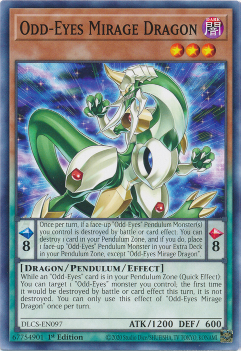 Odd-Eyes Mirage Dragon [DLCS-EN097] Common | Jomio and Rueliete's Cards and Comics