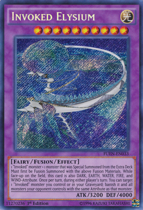 Invoked Elysium [FUEN-EN033] Secret Rare | Jomio and Rueliete's Cards and Comics