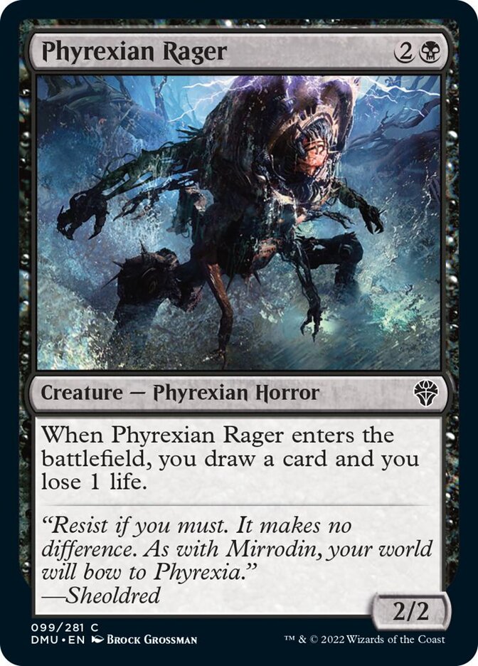 Phyrexian Rager [Dominaria United] | Jomio and Rueliete's Cards and Comics