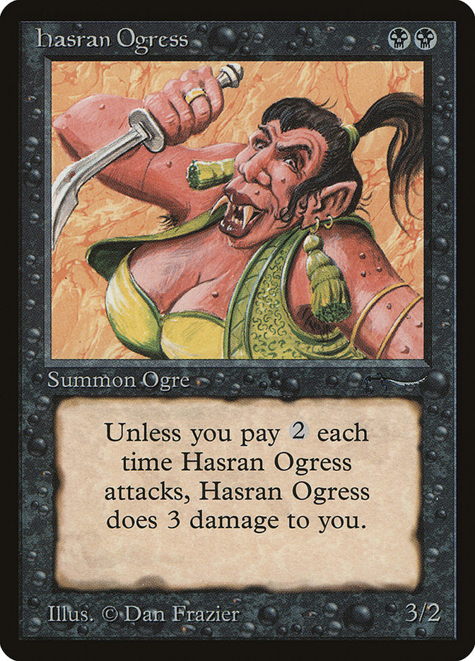 Hasran Ogress (Light Mana Cost) [Arabian Nights] | Jomio and Rueliete's Cards and Comics