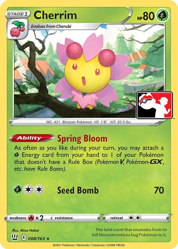 Cherrim (008/163) [Prize Pack Series One] | Jomio and Rueliete's Cards and Comics