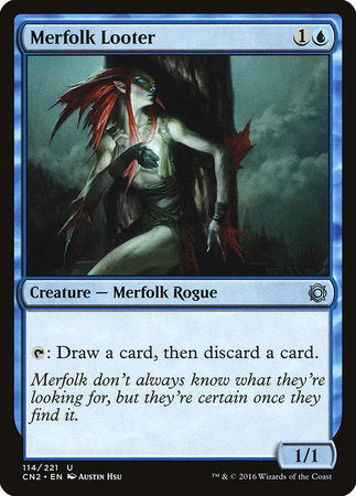 Merfolk Looter [Conspiracy: Take the Crown] | Jomio and Rueliete's Cards and Comics