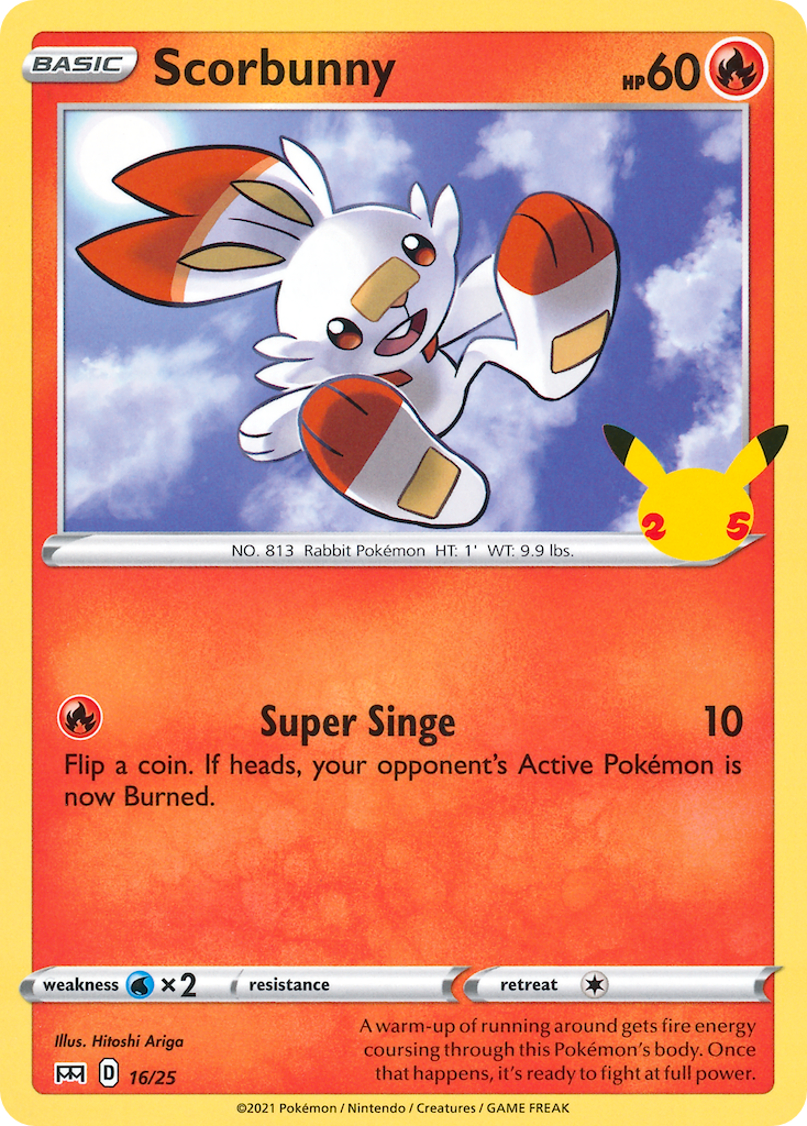 Scorbunny (16/25) [McDonald's 25th Anniversary] | Jomio and Rueliete's Cards and Comics