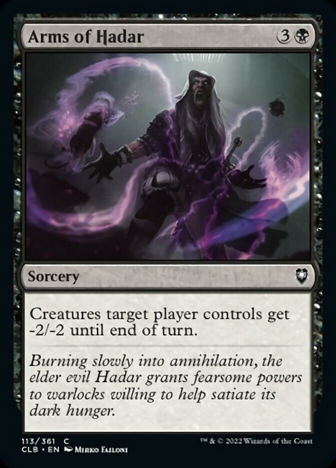 Arms of Hadar [Commander Legends: Battle for Baldur's Gate] | Jomio and Rueliete's Cards and Comics