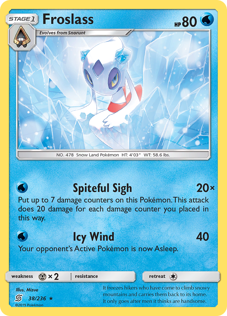 Froslass (38/236) [Sun & Moon: Unified Minds] | Jomio and Rueliete's Cards and Comics