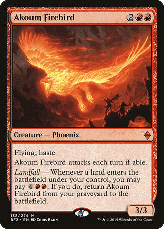 Akoum Firebird [Battle for Zendikar] | Jomio and Rueliete's Cards and Comics