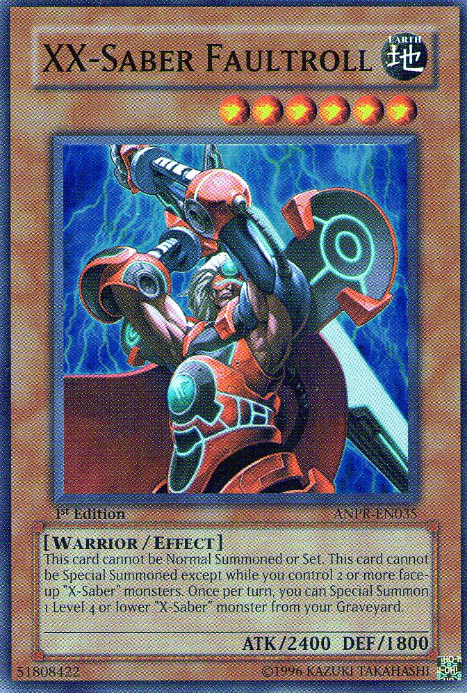 XX-Saber Faultroll [ANPR-EN035] Super Rare | Jomio and Rueliete's Cards and Comics