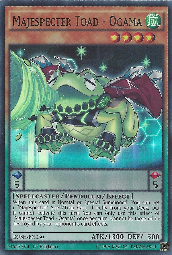 Majespecter Toad - Ogama [BOSH-EN030] Super Rare | Jomio and Rueliete's Cards and Comics