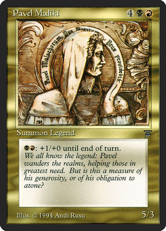 Pavel Maliki [Legends] | Jomio and Rueliete's Cards and Comics