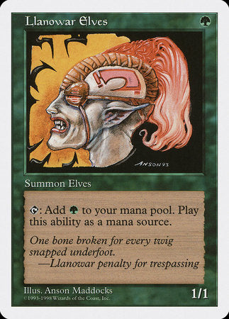 Llanowar Elves [Anthologies] | Jomio and Rueliete's Cards and Comics