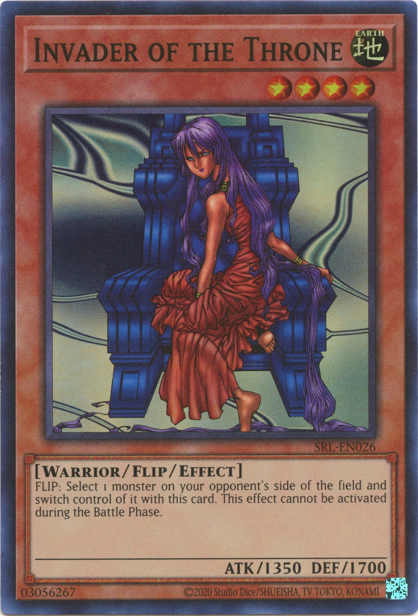 Invader of the Throne (25th Anniversary) [SRL-EN026] Super Rare | Jomio and Rueliete's Cards and Comics