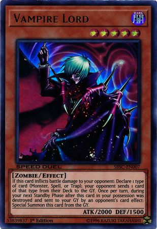 Vampire Lord [SBSC-EN007] Ultra Rare | Jomio and Rueliete's Cards and Comics