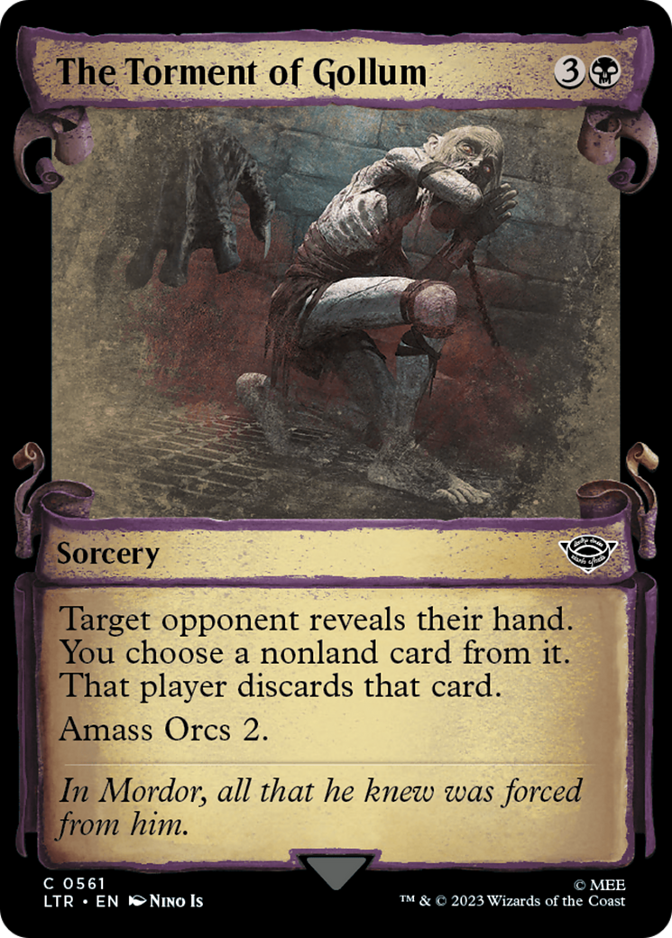 The Torment of Gollum [The Lord of the Rings: Tales of Middle-Earth Showcase Scrolls] | Jomio and Rueliete's Cards and Comics