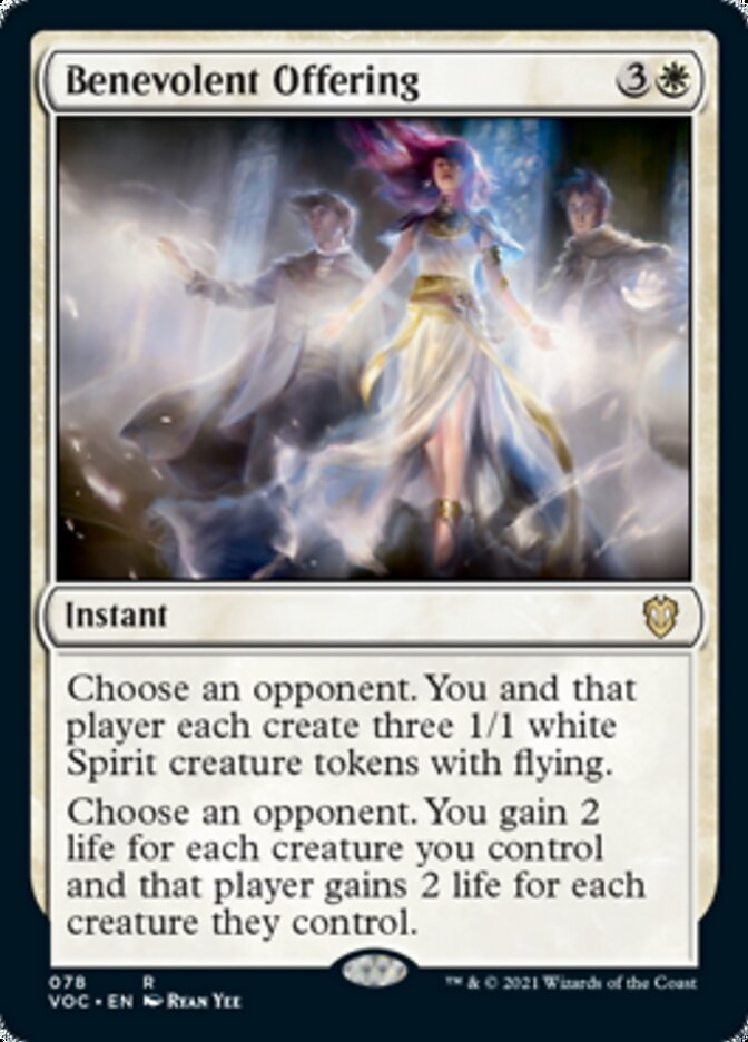 Benevolent Offering [Innistrad: Crimson Vow Commander] | Jomio and Rueliete's Cards and Comics