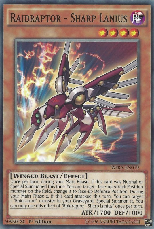 Raidraptor - Sharp Lanius [WIRA-EN019] Common | Jomio and Rueliete's Cards and Comics