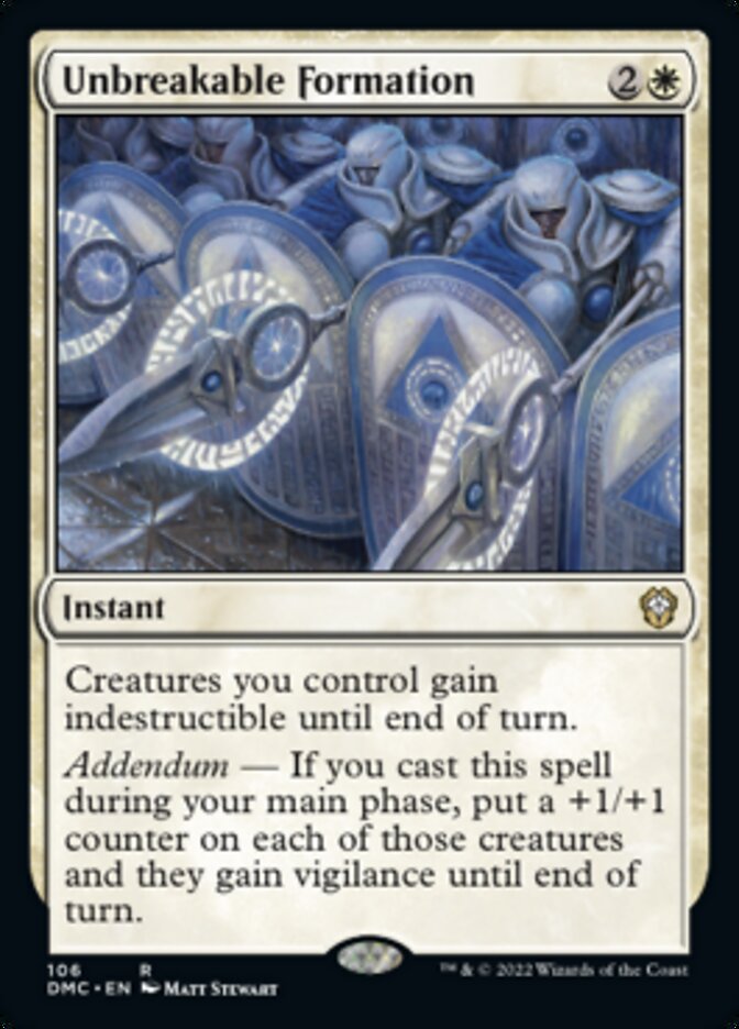 Unbreakable Formation [Dominaria United Commander] | Jomio and Rueliete's Cards and Comics