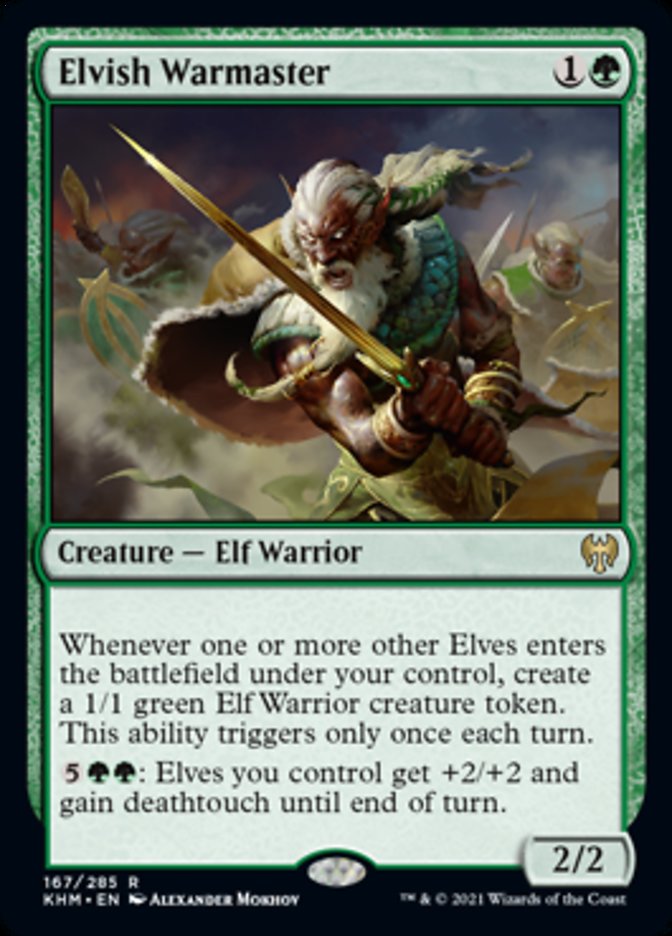 Elvish Warmaster [Kaldheim] | Jomio and Rueliete's Cards and Comics
