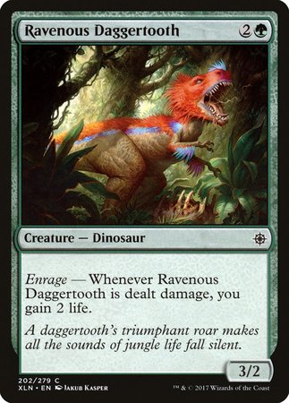 Ravenous Daggertooth [Ixalan] | Jomio and Rueliete's Cards and Comics