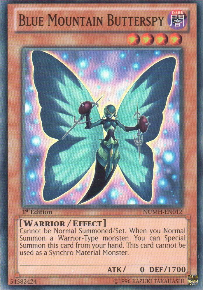 Blue Mountain Butterspy [NUMH-EN012] Super Rare | Jomio and Rueliete's Cards and Comics