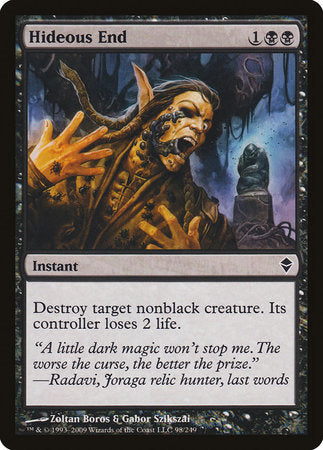 Hideous End [Zendikar] | Jomio and Rueliete's Cards and Comics
